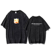 Unisex Album Logo Print Washed T-shirt